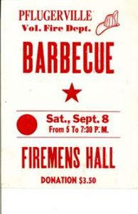 BBQ poster fire department history