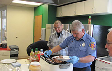 fire fighters helping