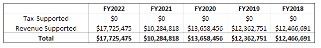 Debt by fiscal year